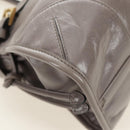 PRADA Bonnie Medium Shoulder Bag Leather 2way Gold Purple gray Auth 185323SM-17