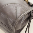 PRADA Bonnie Medium Shoulder Bag Leather 2way Gold Purple gray Auth 185323SM-18