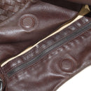 BOTTEGA VENETA INTRECCIATO Campana Shoulder Bag Leather Brown Auth 185326M-20
