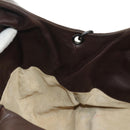 BOTTEGA VENETA INTRECCIATO Campana Shoulder Bag Leather Brown Auth 185326M-22