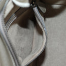CELINE Luggage Micro Shopper Hand Bag Leather Gray Silver Auth 185329M-26
