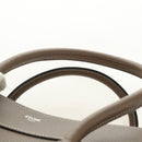 CELINE Luggage Micro Shopper Hand Bag Leather Gray Silver Auth 185329M-8