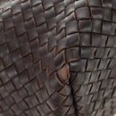 BOTTEGA VENETA INTRECCIATO Cabas MM Hand Bag Leather Brown Auth 185332SM-16