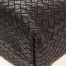 BOTTEGA VENETA INTRECCIATO Cabas MM Hand Bag Leather Brown Auth 185332SM-19