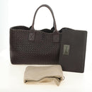 BOTTEGA VENETA INTRECCIATO Cabas MM Hand Bag Leather Brown Auth 185332SM-12