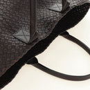 BOTTEGA VENETA INTRECCIATO Cabas MM Hand Bag Leather Brown Auth 185332SM-6
