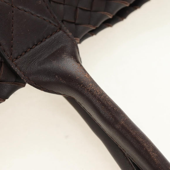 BOTTEGA VENETA INTRECCIATO Cabas MM Hand Bag Leather Brown Auth 185332SM