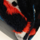 FENDI Bore Backpack Fur Multicolor Silver Auth 185333M-17