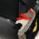 FENDI Bore Backpack Fur Multicolor Silver Auth 185333M-19