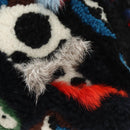 FENDI Bore Backpack Fur Multicolor Silver Auth 185333M-20