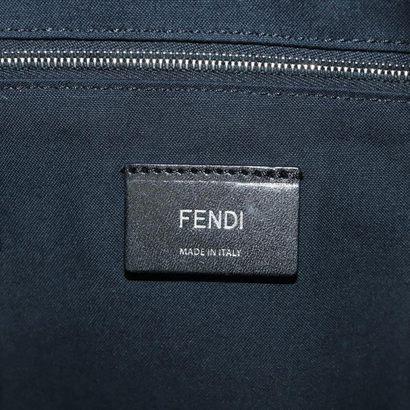 FENDI Bore Backpack Fur Multicolor Silver Auth 185333M
