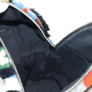 FENDI Bore Backpack Fur Multicolor Silver Auth 185333M-24