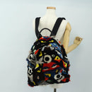 FENDI Bore Backpack Fur Multicolor Silver Auth 185333M-28