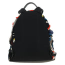 FENDI Bore Backpack Fur Multicolor Silver Auth 185333M-2