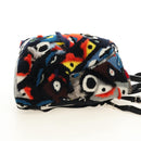 FENDI Bore Backpack Fur Multicolor Silver Auth 185333M-4