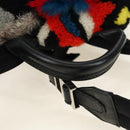 FENDI Bore Backpack Fur Multicolor Silver Auth 185333M-7