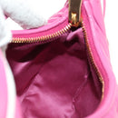 Miu Miu Matelasse Wonder Hand Bag Leather 2way Pink Gold Auth 185334SM-23