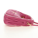 Miu Miu Matelasse Wonder Hand Bag Leather 2way Pink Gold Auth 185334SM-4