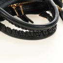 BALENCIAGA Mini City Hand Bag Leather 2way Black Gold 309544 Auth 185336SAM-7