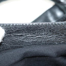 BALENCIAGA The First Hand Bag Leather 2way Navy 103208 Auth 185338M-26