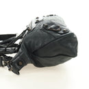 BALENCIAGA The First Hand Bag Leather 2way Navy 103208 Auth 185338M-4