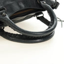 BALENCIAGA The First Hand Bag Leather 2way Navy 103208 Auth 185338M-7