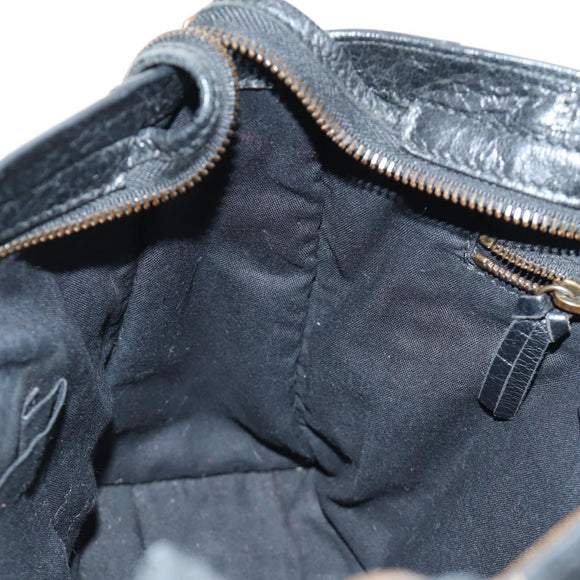 BALENCIAGA Classic City Hand Bag Leather 2way Black 431621 Auth 185339M