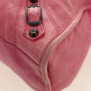BALENCIAGA The First Hand Bag Leather 2way Pink 115748 Auth 185340M-19