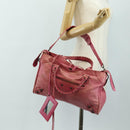BALENCIAGA The First Hand Bag Leather 2way Pink 115748 Auth 185340M-31
