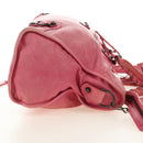 BALENCIAGA The First Hand Bag Leather 2way Pink 115748 Auth 185340M-4