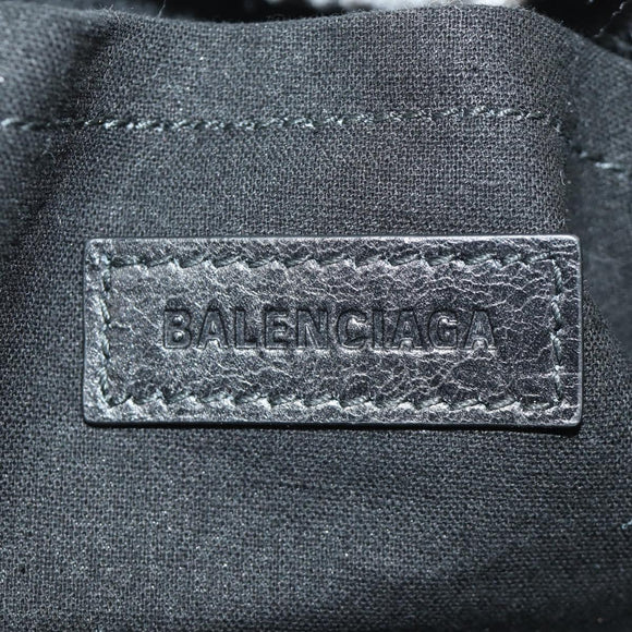 BALENCIAGA Lucity Eastwest Hand Bag Leather 2way Black 845704 Auth 185341SM