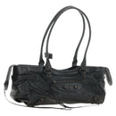 BALENCIAGA Lucity Eastwest Hand Bag Leather 2way Black 845704 Auth 185341SM-1
