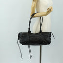 BALENCIAGA Lucity Eastwest Hand Bag Leather 2way Black 845704 Auth 185341SM-24