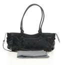 BALENCIAGA Lucity Eastwest Hand Bag Leather 2way Black 845704 Auth 185341SM-25