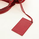 BALENCIAGA The Giant City Hand Bag Leather 2way Red Silver 173084 Auth 185342M-21