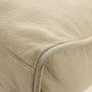 BALENCIAGA The Giant City Hand Bag Leather 2way Ivory Gold Auth 185343M-23