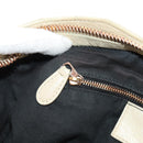 BALENCIAGA The Giant City Hand Bag Leather 2way Ivory Gold Auth 185343M-28