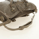 BALENCIAGA The City Hand Bag Leather 2way Beige Gold 115748 Auth 185344M-9