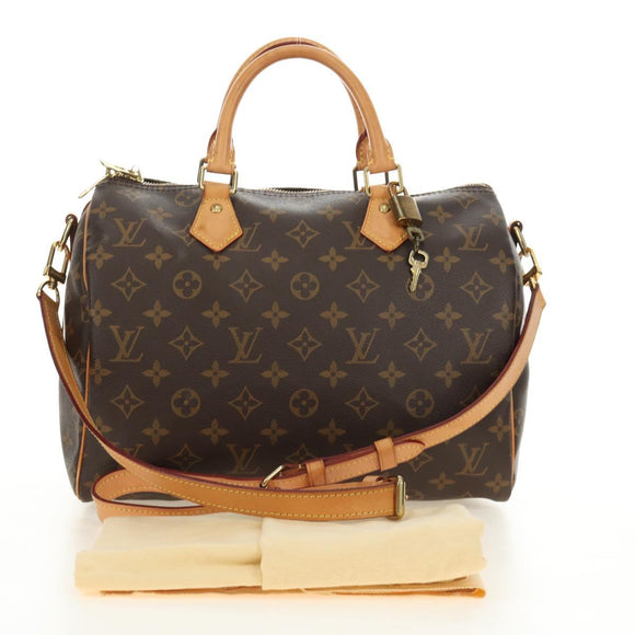 LOUIS VUITTON Monogram Speedy Bandouliere 30 Handtas M40391 LV Auth 185349SAV