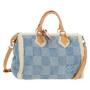 LOUIS VUITTON LV SKI Keepall Bandouliere40 Boston Bag Blue N00111 Auth 185350SM-1