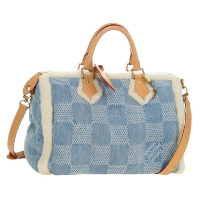 LOUIS VUITTON LV SKI Keepall Bandouliere40 Boston Bag Blue N00111 Auth 185350SM