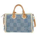 LOUIS VUITTON LV SKI Keepall Bandouliere40 Boston Bag Blue N00111 Auth 185350SM-13