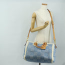 LOUIS VUITTON LV SKI Keepall Bandouliere40 Boston Bag Blue N00111 Auth 185350SM-33