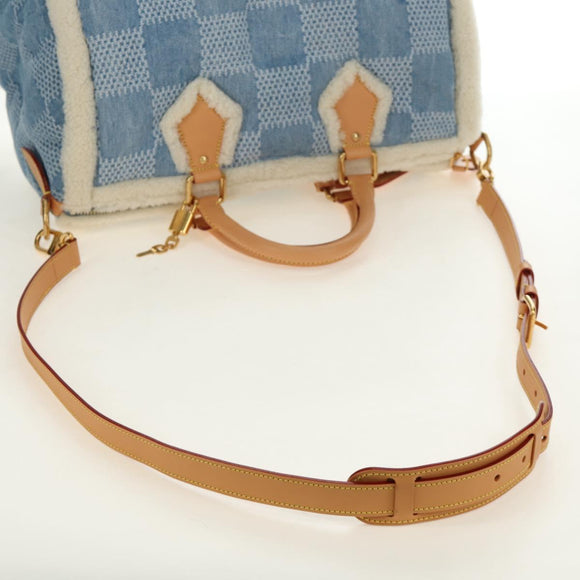 LOUIS VUITTON LV SKI Keepall Bandouliere40 Boston Bag Blue N00111 Auth 185350SM