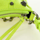 BALENCIAGA Chain Le Cagole XS Bag Leather 2way Green 695814 Auth 185356SAM-17