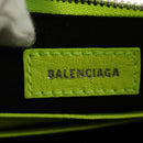 BALENCIAGA Chain Le Cagole XS Bag Leather 2way Green 695814 Auth 185356SAM-19