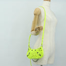 BALENCIAGA Chain Le Cagole XS Bag Leather 2way Green 695814 Auth 185356SAM-25