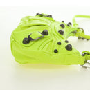 BALENCIAGA Chain Le Cagole XS Bag Leather 2way Green 695814 Auth 185356SAM-5