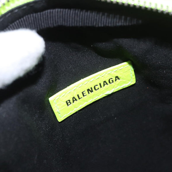 BALENCIAGA Le Cagole Shoulder Bag Leather Green 719065 Auth 185357SAM