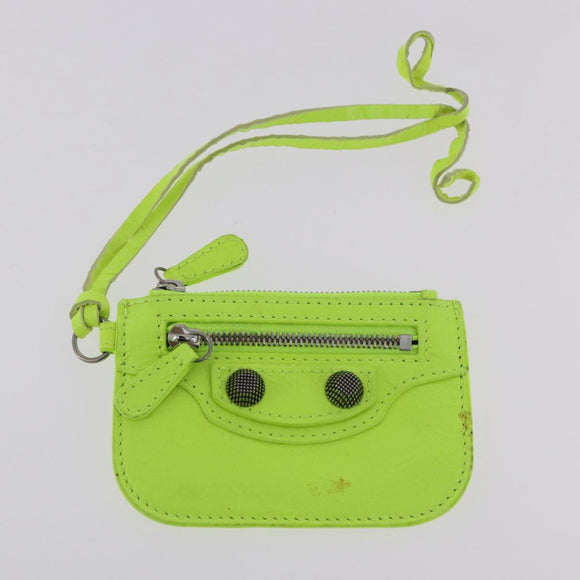BALENCIAGA Le Cagole Shoulder Bag Leather Green 719065 Auth 185357SAM